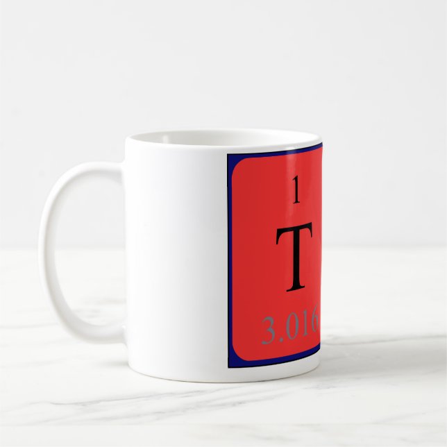 Ty periodic table name mug (Left)