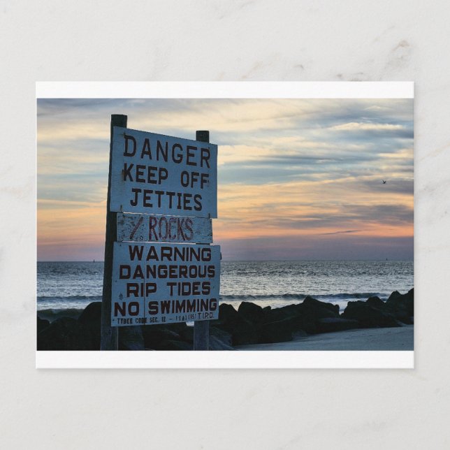 Tybee Beach Savannah, GA Postcard (Front)