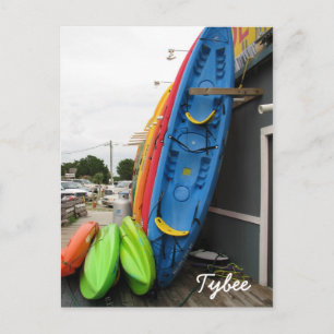 Tybee Canoes Postcard