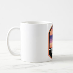 Tybee Island Beach GA Retro Sunset Coffee Mug