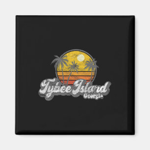 Tybee Island Ga Retro 70's Vintage Surfer Gift Magnet