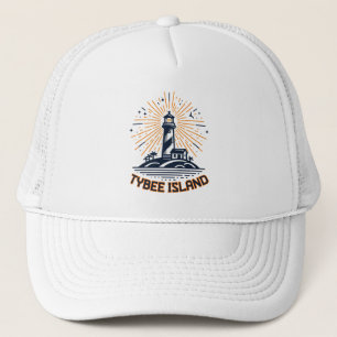 Tybee Island Georgia Lighthouse Sunrise Trucker Hat