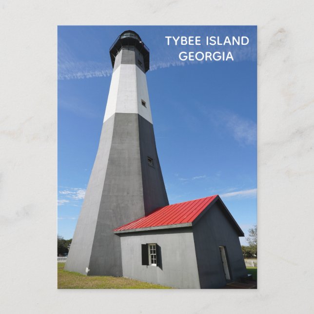 Tybee Island Georgia Lighthouse Travel Postcard (Front)