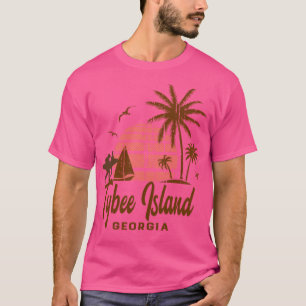 Tybee Island Georgia Seaside Vintage Sunset T-Shirt