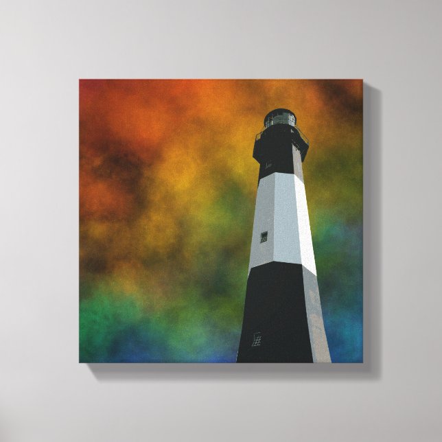 tybee island lighthouse canvas print (Front)