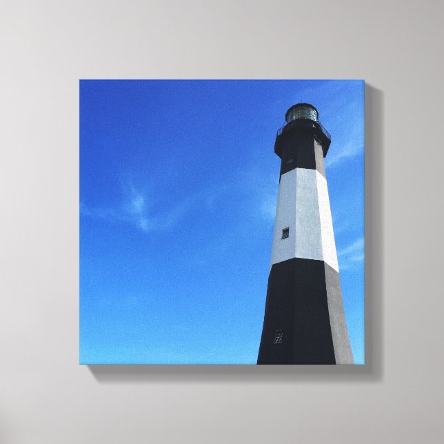 tybee island lighthouse canvas print (Front)