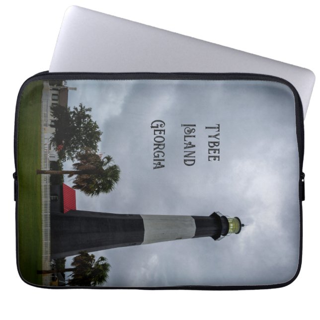 Tybee Island Lighthouse Georgia Laptop Sleeve (Front)