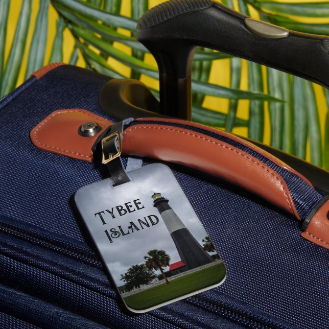 Tybee Island Lighthouse Luggage Tag (Front Insitu 1)