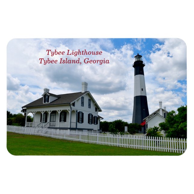Tybee Island Lighthouse Magnet (Horizontal)