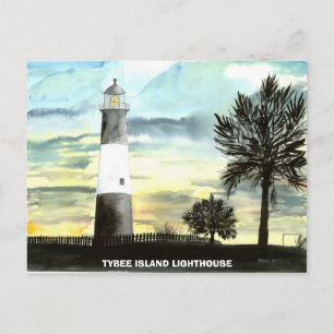 TYBEE ISLAND LIGHTHOUSE POSTCARD