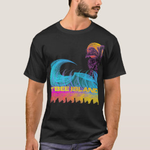 Tybee Island Retro 80s Style Vintage Surf T-Shirt