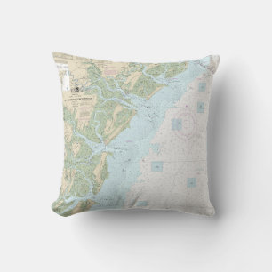 Tybee Island to Doboy Sound Nautical Chart 11509 Cushion