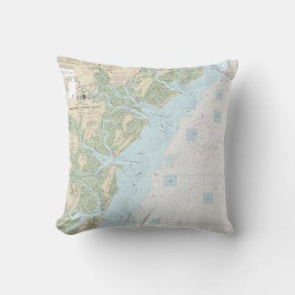 Tybee Island to Doboy Sound Nautical Chart 11509 Cushion