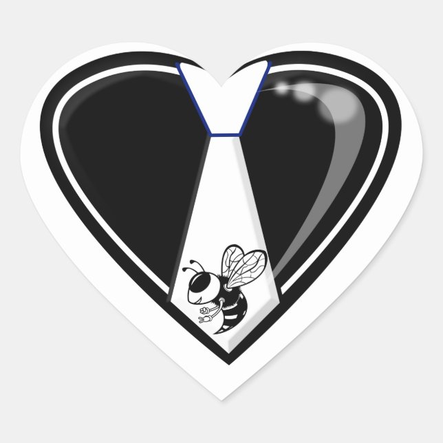 TYBEE LOVE  HEART STICKER (Front)