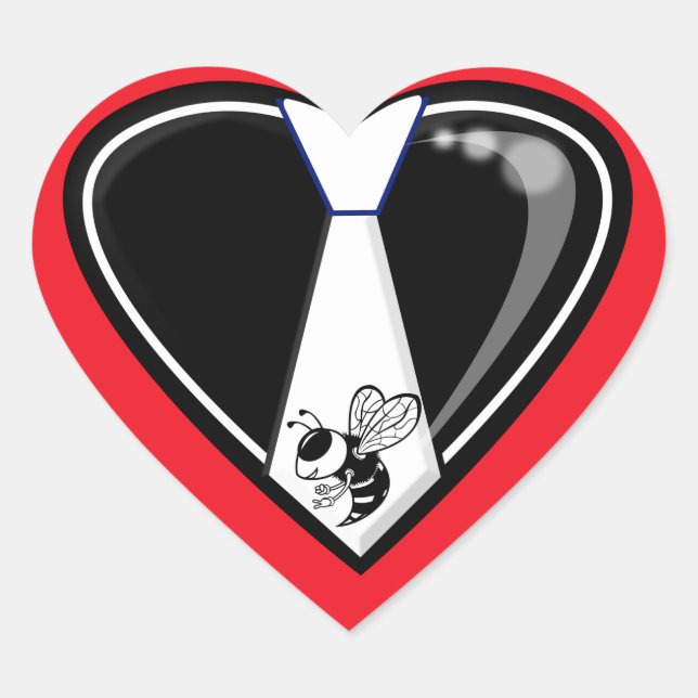 TYBEE LOVE  HEART STICKER (Front)