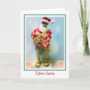 Tybee Santa Christmas Card
