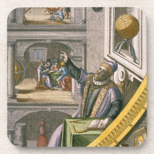 Tycho Brahe (1546-1601) aged 40, amongst his astro Coaster