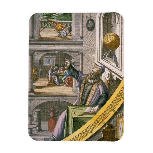 Tycho Brahe (1546-1601) aged 40, amongst his astro Magnet (Vertical)