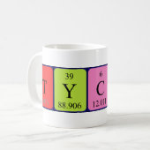 Tycho periodic table name mug (Front Left)