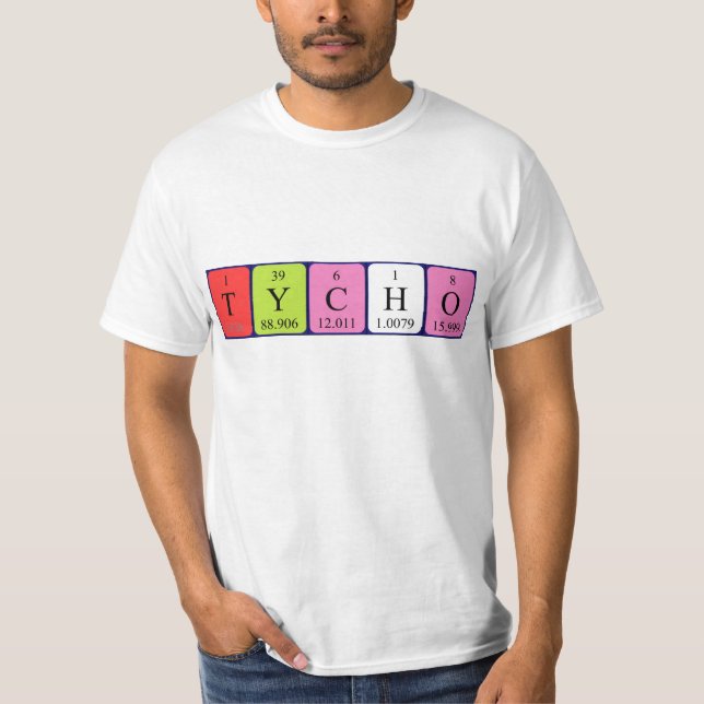 Tycho periodic table name shirt (Front)