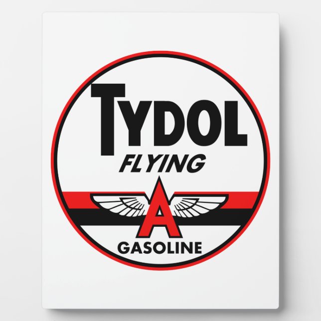 Tydol Flying Gasoline vintage sign Plaque (Front)