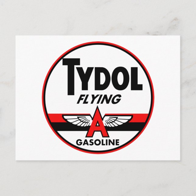 Tydol Flying Gasoline vintage sign Postcard (Front)