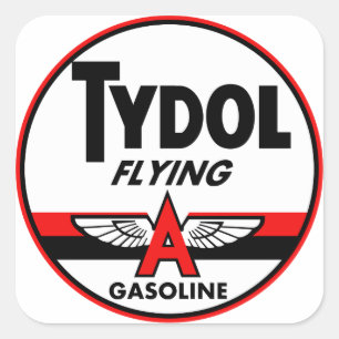 Tydol Flying Gasoline vintage sign Square Sticker