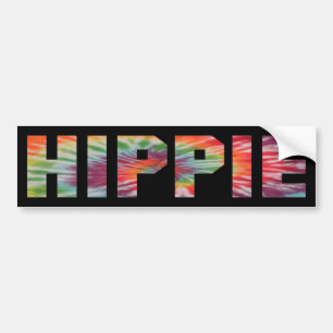 Tye-Die Hippie Bumper Sticker