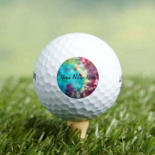 Tye Dye #1/Personalise Golf Balls