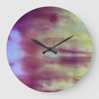 Tye dye #6 large clock