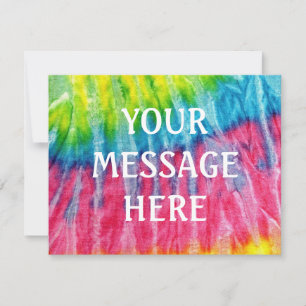 Tye dye  background - Customise your own Invitation
