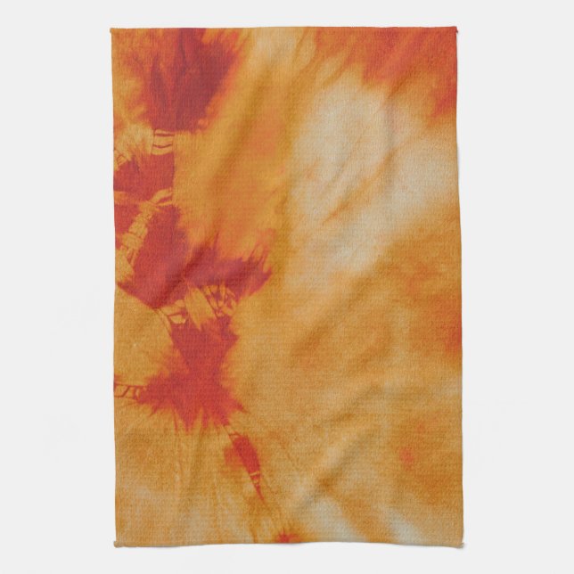 Tye Dye Composition #12 by Michael Moffa Tea Towel (Vertical)
