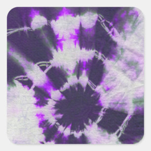 Tye Dye Composition #1 by Michael Moffa Square Sticker