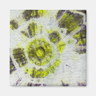 Tye Dye Composition #3 by Michael Moffa Magnet