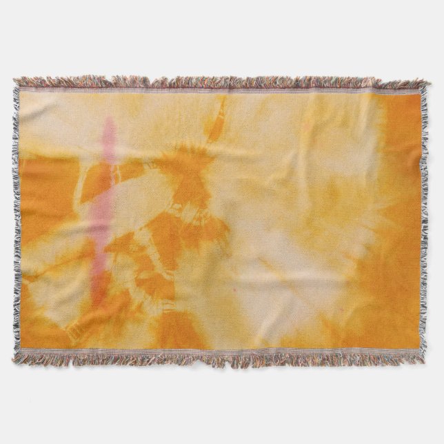 Tye Dye Composition #4 by Michael Moffa Throw Blanket (Front)