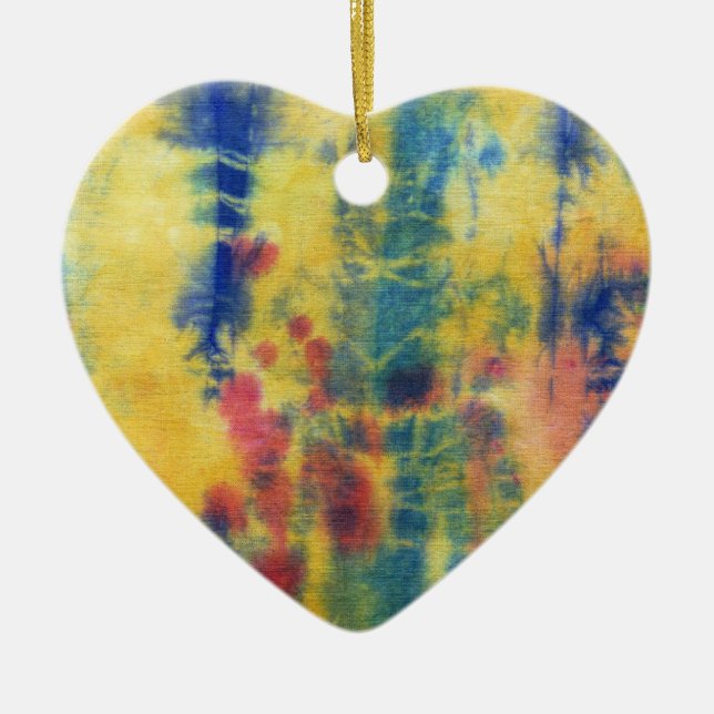 Tye Dye Composition #5 by Michael Moffa Ceramic Tree Decoration (Front)