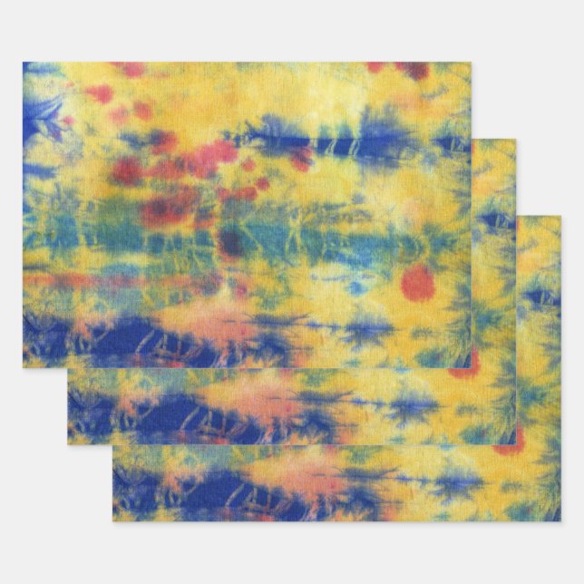 Tye Dye Composition #5 by Michael Moffa Wrapping Paper Sheet (Set)