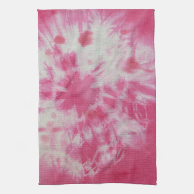 Tye Dye Composition #6 by Michael Moffa Tea Towel (Vertical)