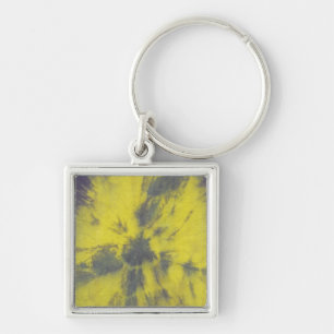 Tye Dye Composition #8 by Michael Moffa Key Ring