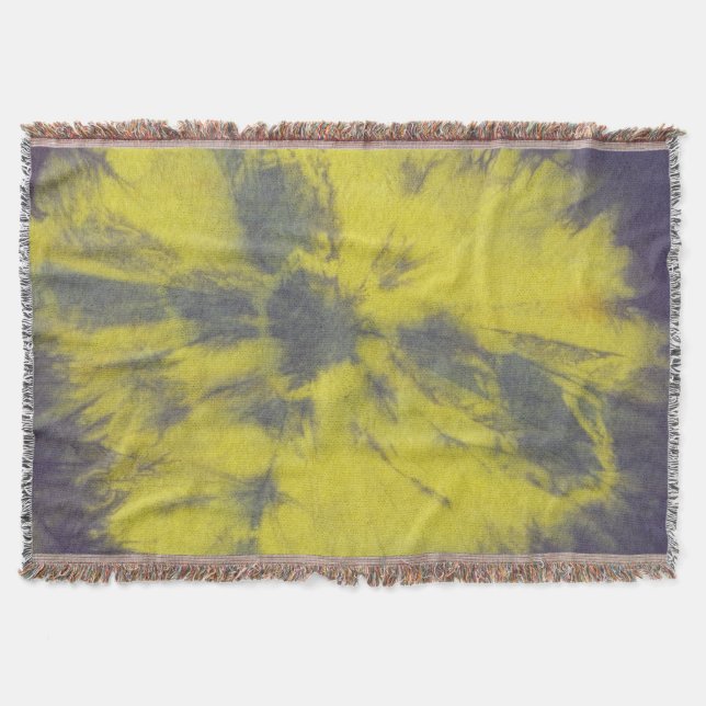 Tye Dye Composition #8 by Michael Moffa Throw Blanket (Front)