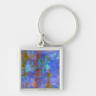 Tye Dye Composition #9 by Michael Moffa Key Ring