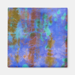 Tye Dye Composition #9 by Michael Moffa Magnet