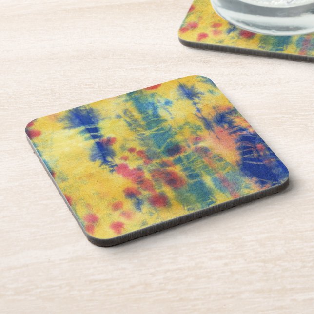 Tye Dye Composition No. 5 by Michael Moffa Coaster (Left Side)