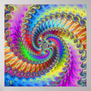 Tye Dye Lischous. Poster