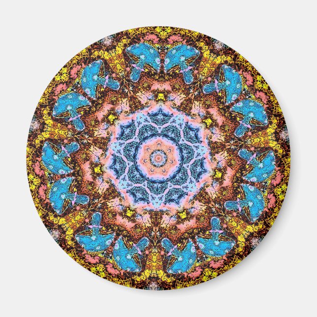 tye dye mushrooms 4 magnet (Front)