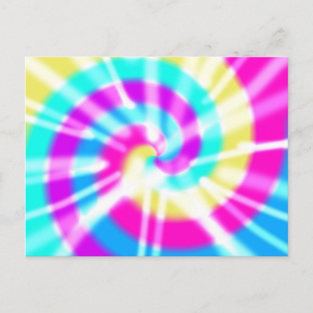 Tye Dye Pattern Postcard (Front)