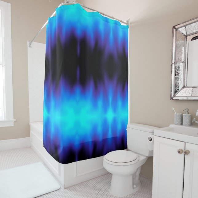 Tye Dye Shower Curtain (In Situ)