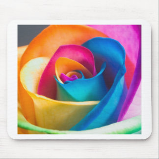Tye Dye single rose Mouse Mat