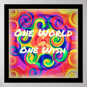 Tye Dye Swirl Poster
