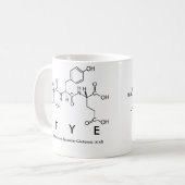 Tye peptide name mug (Front Left)